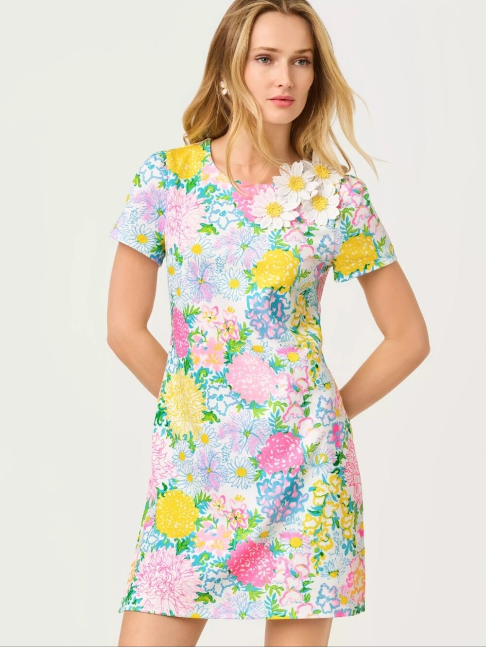 NWT Lilly Pulitzer Melodie Skirted Romper Multi Lilly Garden Size XL